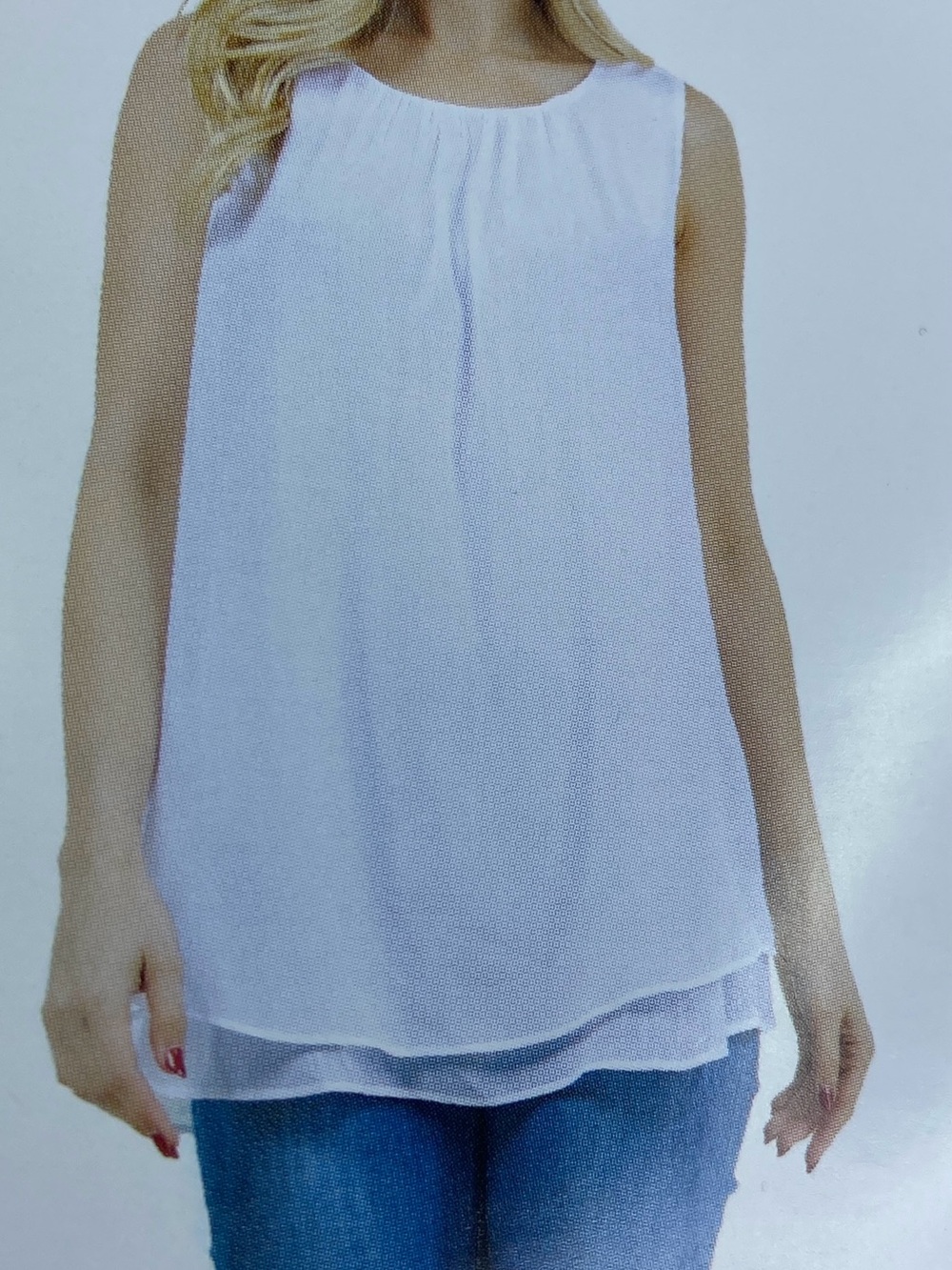Cristina B Layered Sleeveless Women’s Small Top Shirt - Brand New